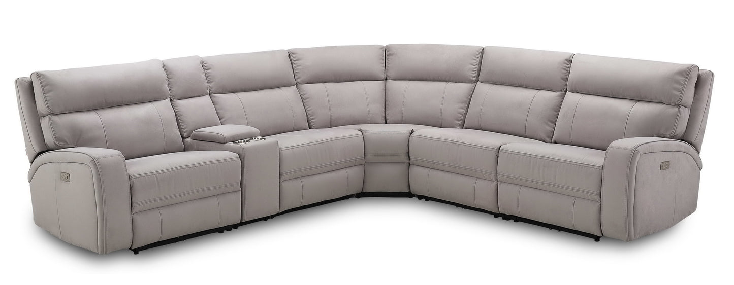 Cozy Motion Sectional Sofa Moonshine by JM