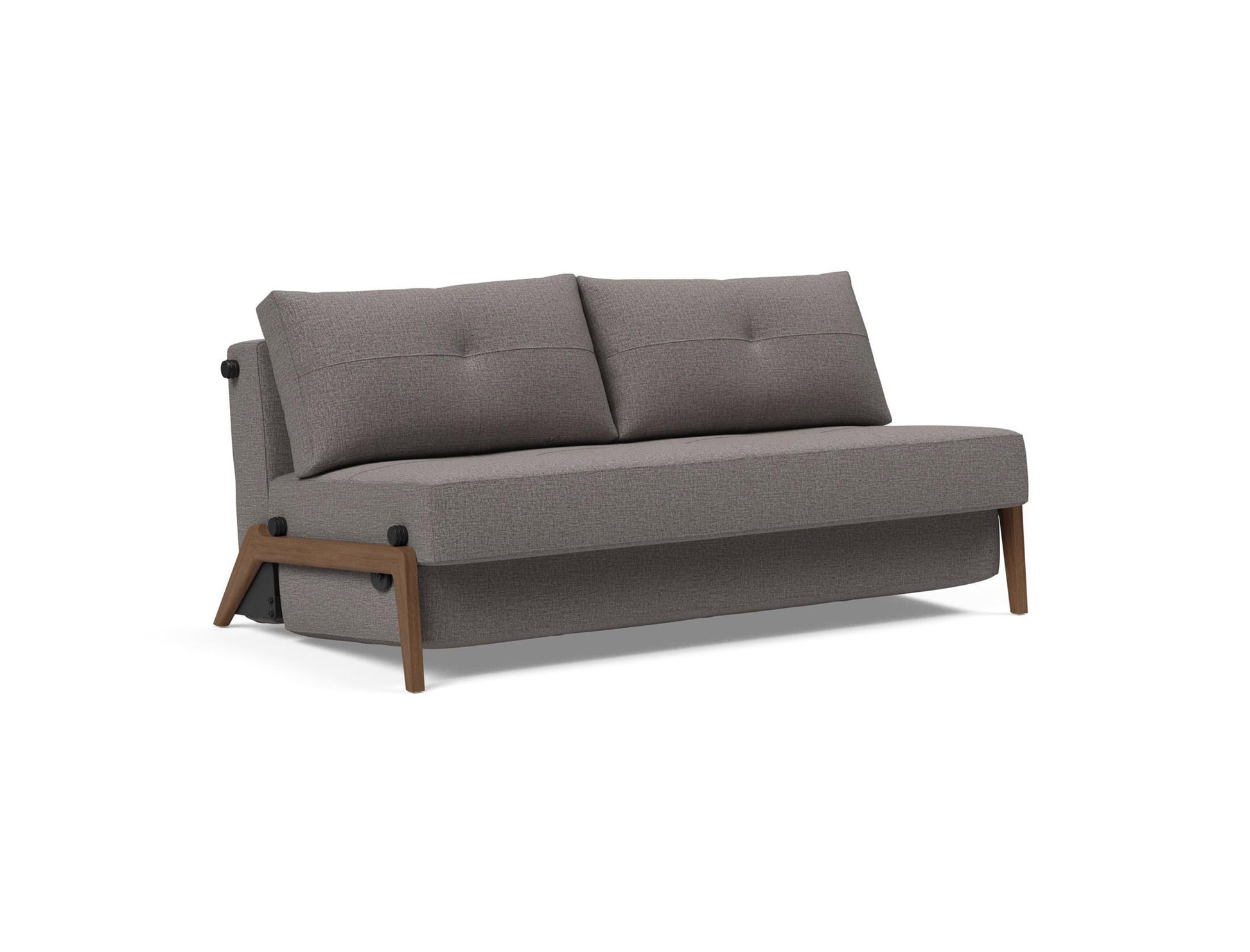 Innovation Living Cubed Queen Sofa Bed With Dark Wood Legs