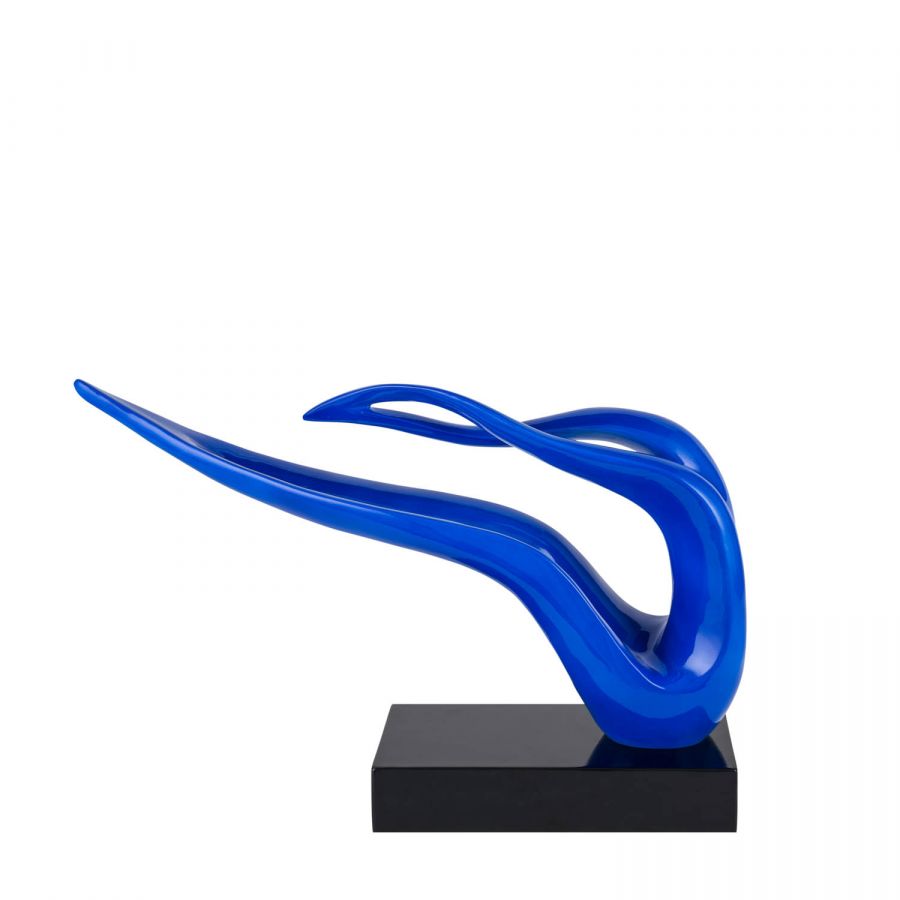 Finesse Decor Saggita Abstract Sculpture - Blue