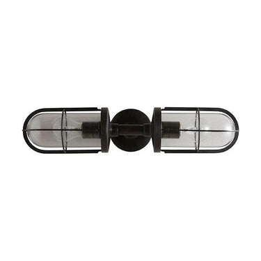Weatherproof Ship's Double Well Glass Wall Light of Original BTC