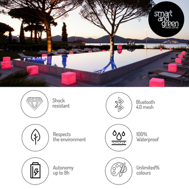 Dancing Flame Rechargeable LED Table Lamp by Smart & Green