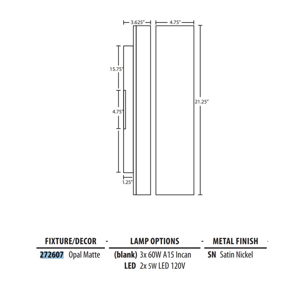 Besa Lighting Darci 21 Wall Light