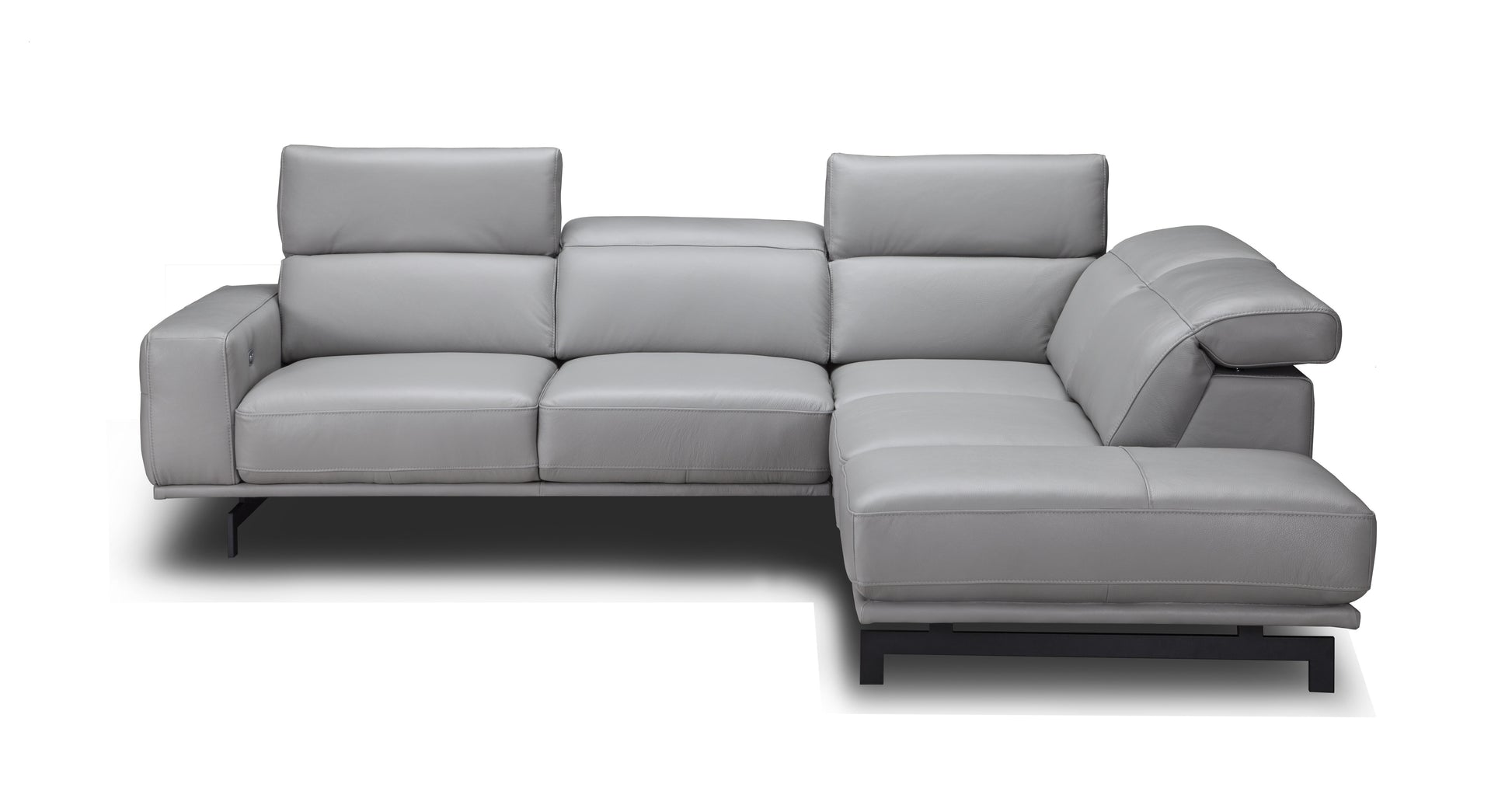 Davenport Light Grey Sectional Sofa RHF by JM