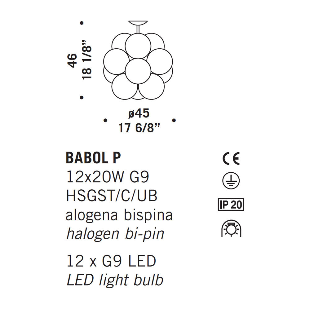 De Majo Babol Ceiling Light