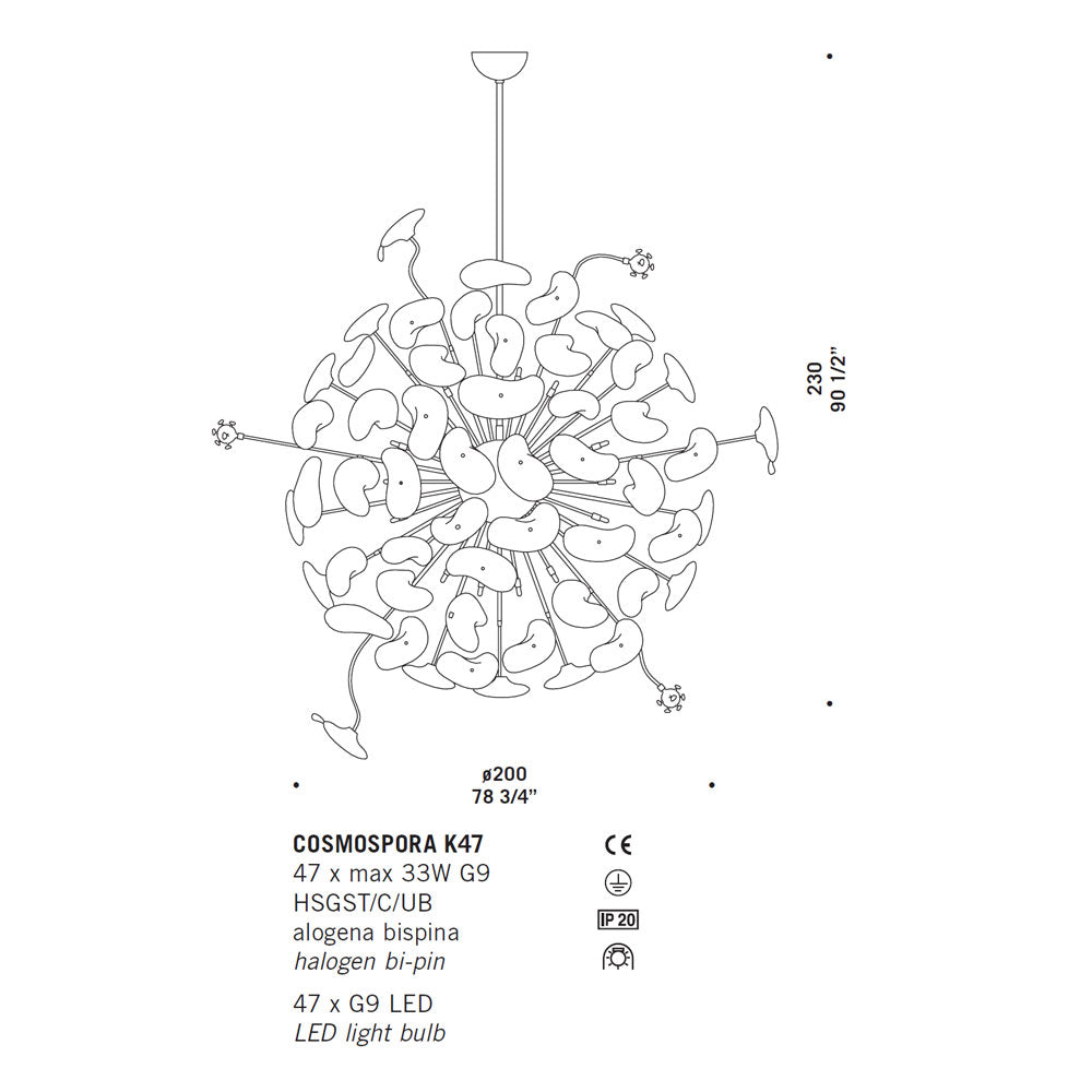 De Majo Cosmospora Chandelier