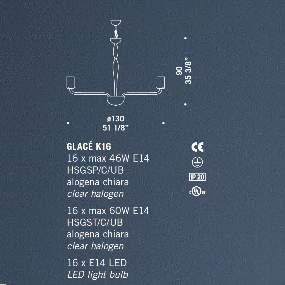 De Majo Glace Chandelier