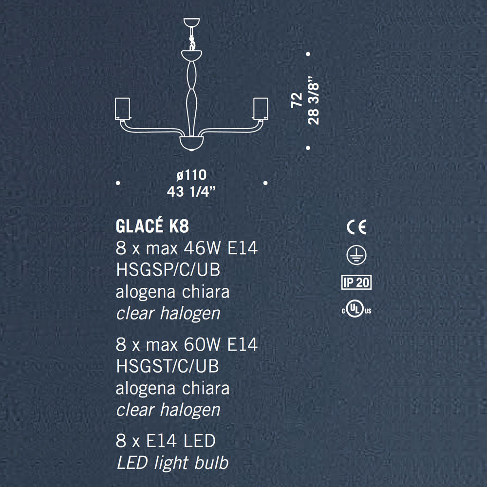 De Majo Glace Chandelier