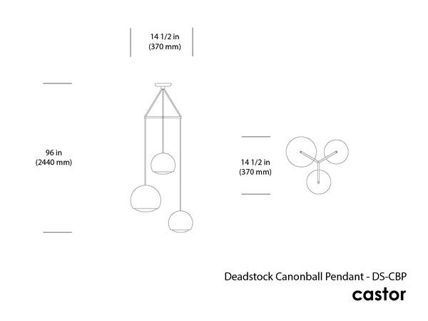 Castor Design Deadstock Cannonball Pendant