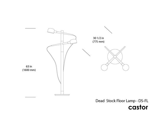 Castor Design Deadstock Floor Lamp