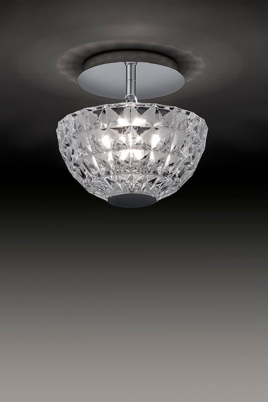 Deco Flush Mount by Alma Light |  Clear Glass