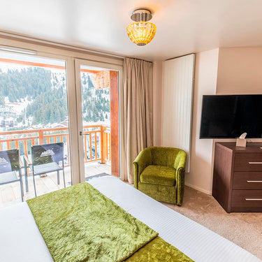 Deco Flushmount  | Amber Glass Ceiling for Bedroom