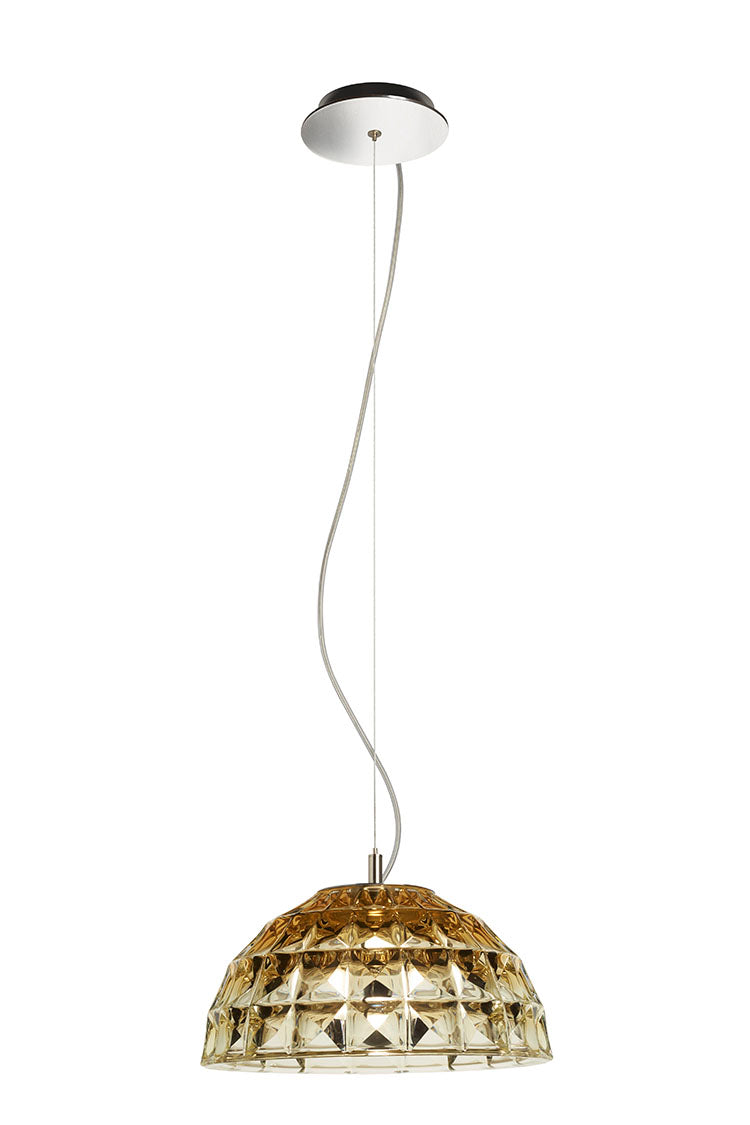 Deco Pendant Light by Alma Light | Amber Glass