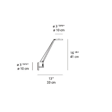 Adjustable Reading Light - Artemide Demetra Micro LED Wall Light
