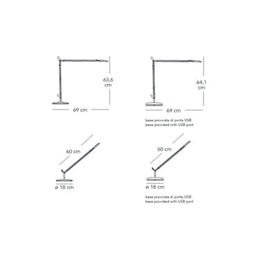 FontanaArte Volee Table Lamp Small