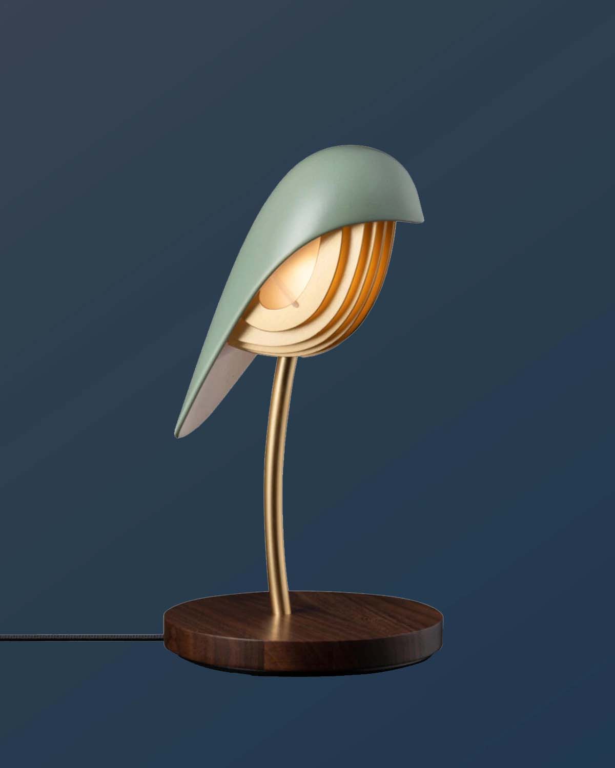 Daqiconcept Desk Lamp Bird Olive Green