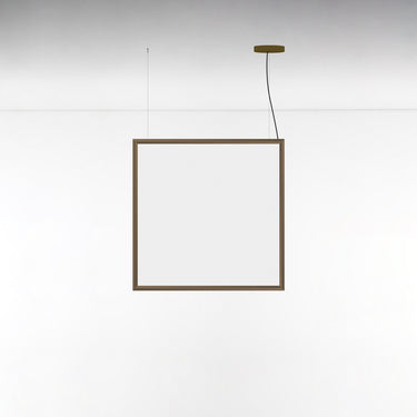 Modern Black Square Pendant Light by Artemide, Bronze finish