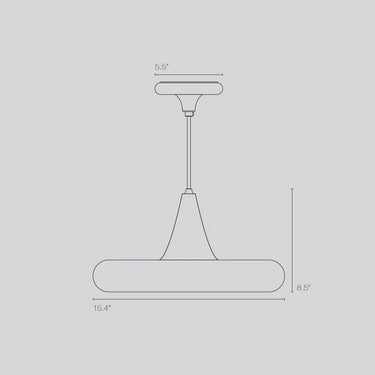 Drop Three Matte Pendant Light of Original BTC