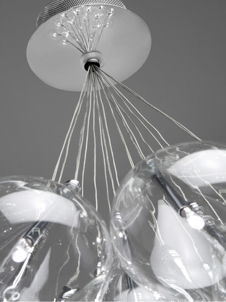 Drop Cluster 37-Light Pendant | Elegant Glass Chandelier