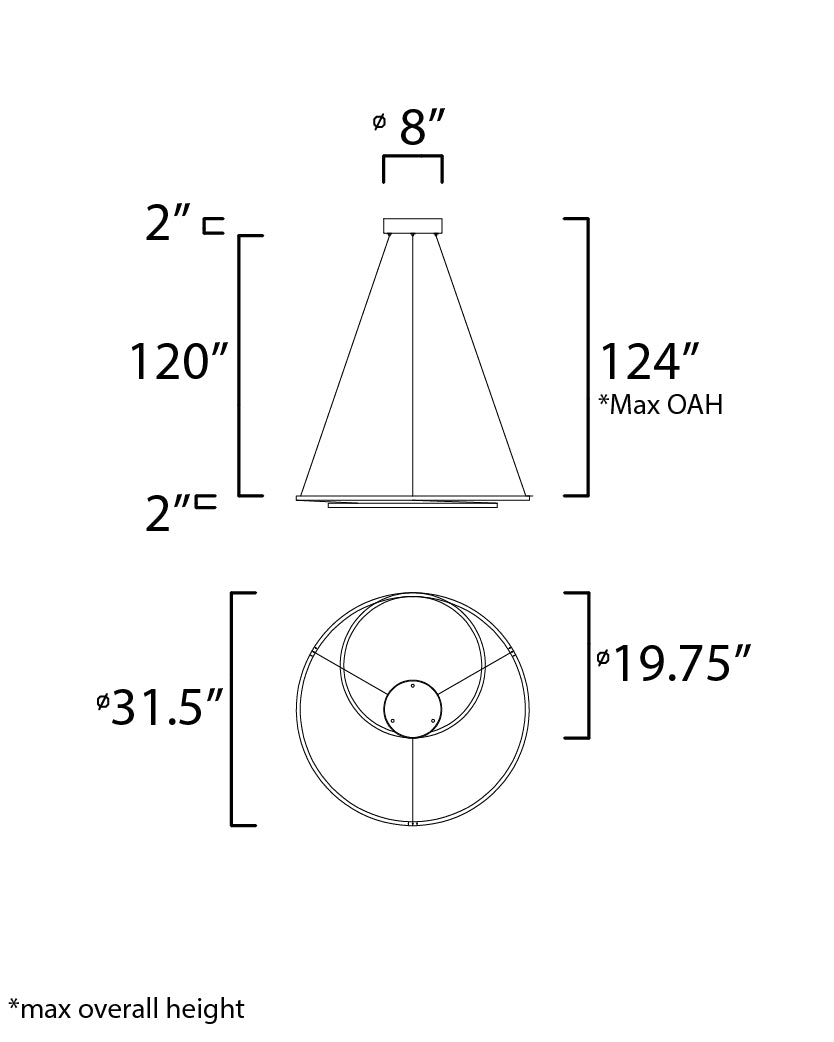 ET2 Cycle 31.5" LED Pendant