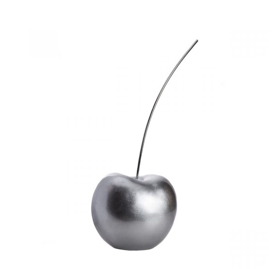 Finesse Decor Small Silver Leaf Cherry Sculpture 18" Tall