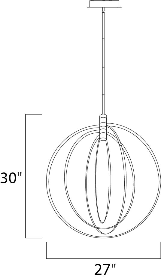 ET2 Concentric 27" LED Pendant