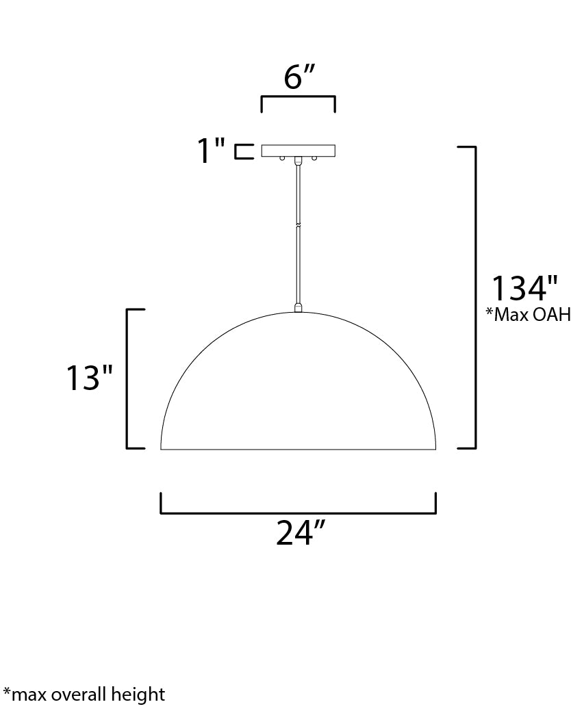 ET2 Hemisphere 24" LED Pendant