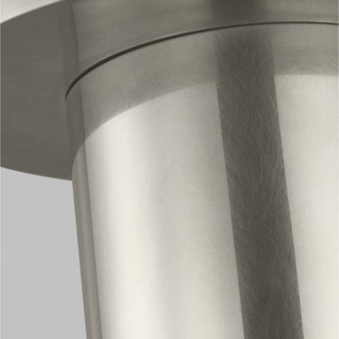 Visual Comfort 700FMEBL10 Ebell LED flush mount with crystal shade