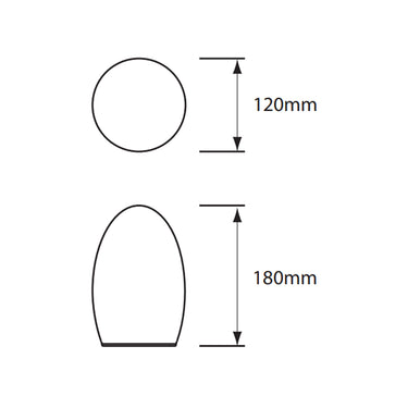 Commercial grade rechargeable wireless table lamp, Neoz Egg, diffused light for hotel rooms.