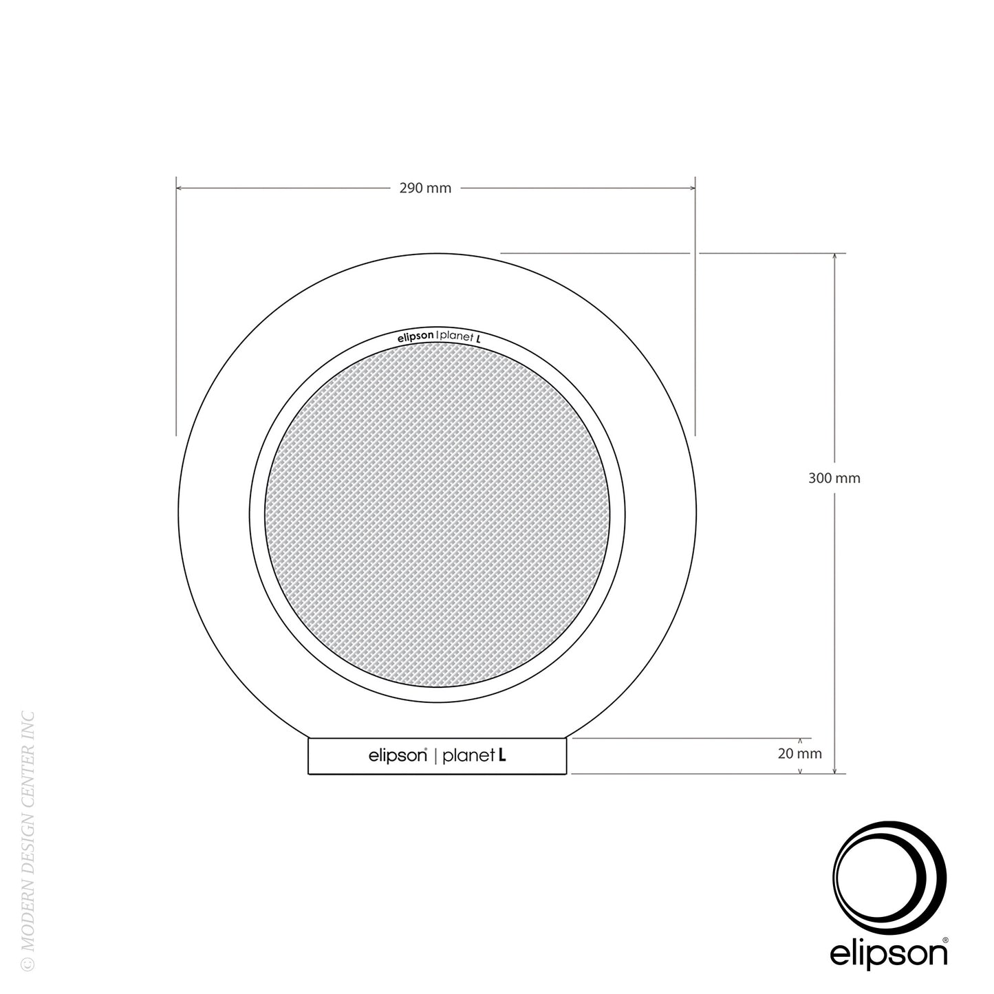 Elipson Planet L 2.0 Speaker Black 2-pc | Elipson | LoftModern