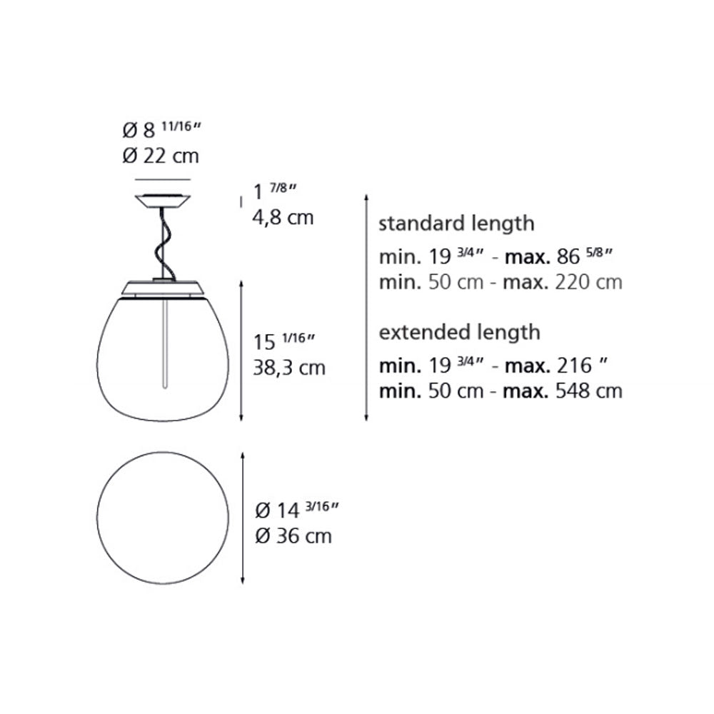 Artemide Empatia 36 Pendant Light