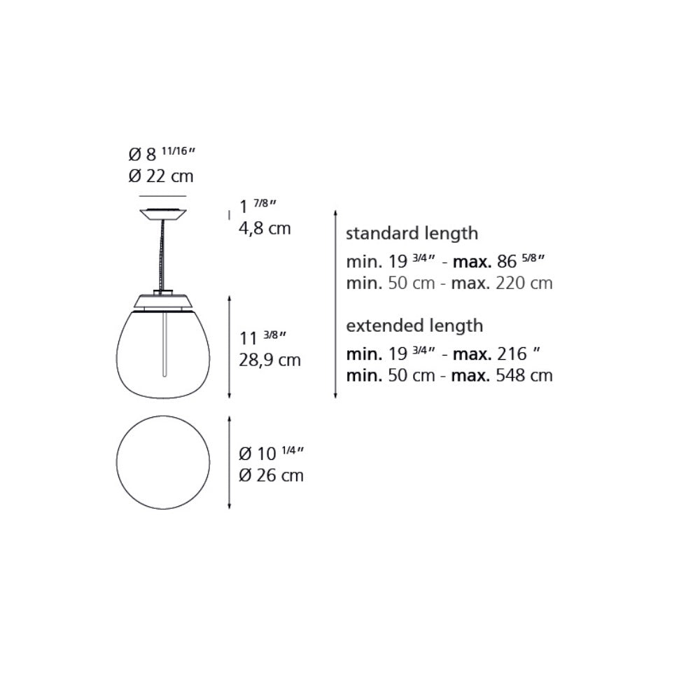 Artemide Empatia 26 Pendant Light