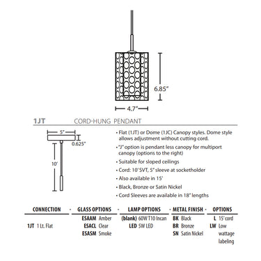 Besa Lighting Esa Pendant Light