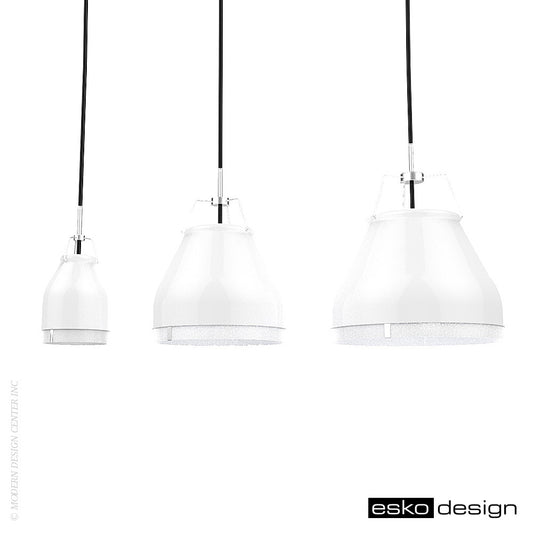 Cowbelle Pendant Traffic White by Esko Design | Esko Design | LoftModern