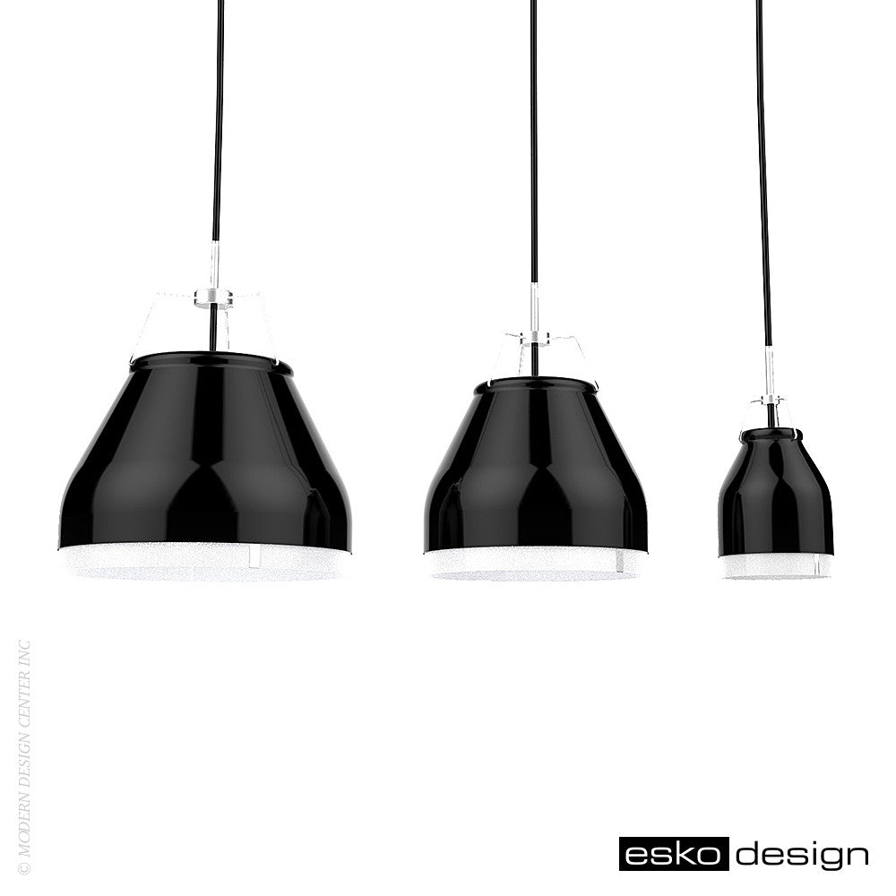 Cowbelle Pendant Jet Black by Esko Design | Esko Design | LoftModern