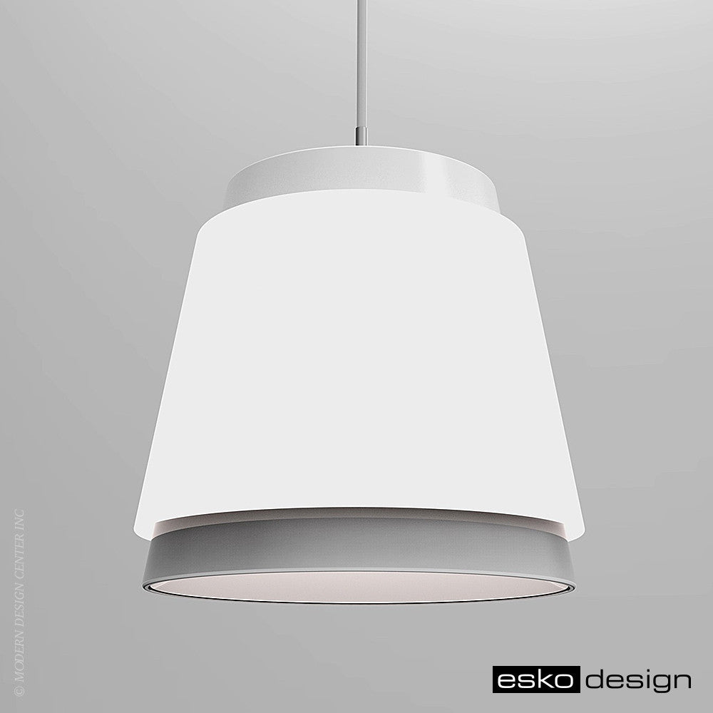 MilkPail Double Frost Pendant by Esko Design | Esko Design | LoftModern