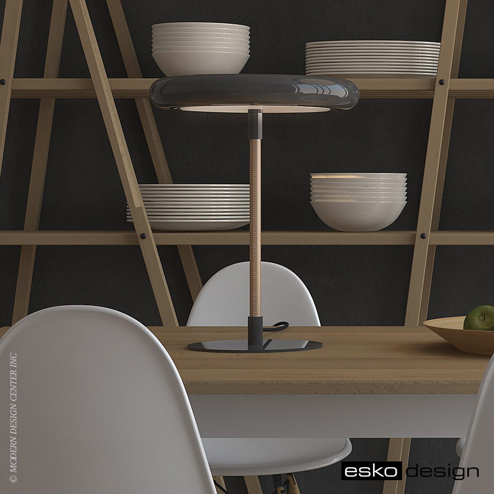 Radius Desk Lamp Leather by Esko Design | Esko Design | LoftModern