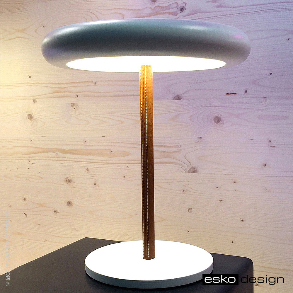 Radius Desk Lamp Leather by Esko Design | Esko Design | LoftModern