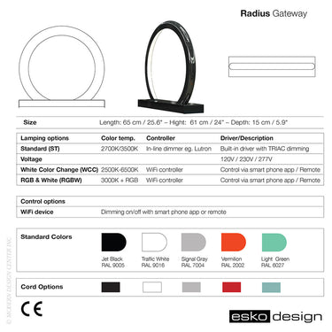 Radius Gateway Desk Lamp by Esko Design | Esko Design | LoftModern