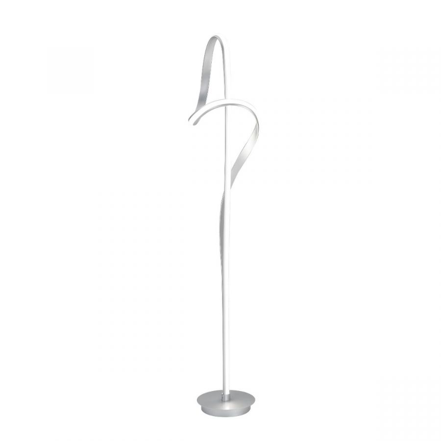 Finesse Decor Budapest LED Silver 63" Tall Floor Lamp - Dimmable