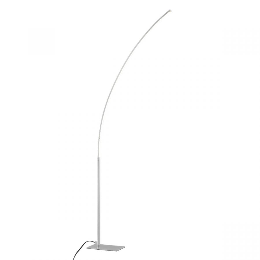 Finesse Decor Modern Arc LED Chrome 65" Floor Lamp - On and Off Foot Switch