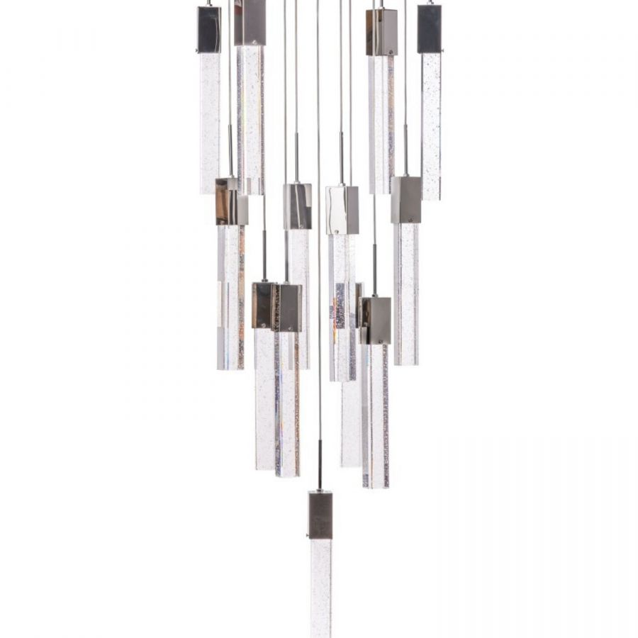 13-Light Vertical Crystal Sparkling Night Chandelier | Decorative Lighting
