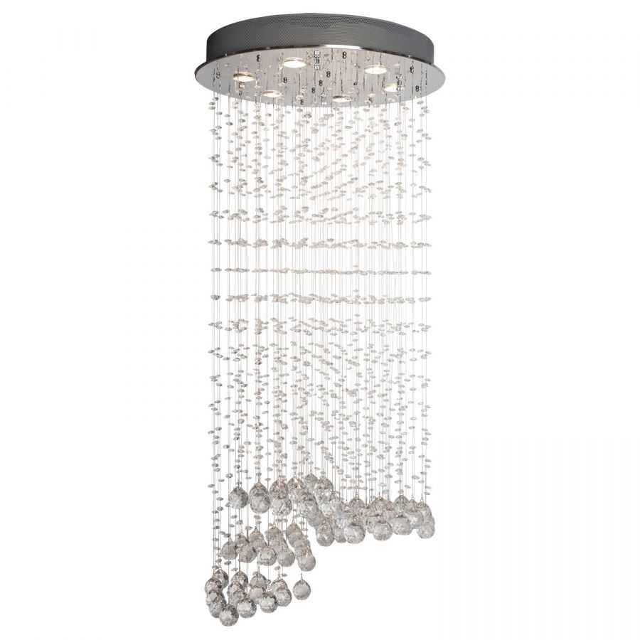 Finesse Decor Grand Crystal Waterfall - Large 6 Light