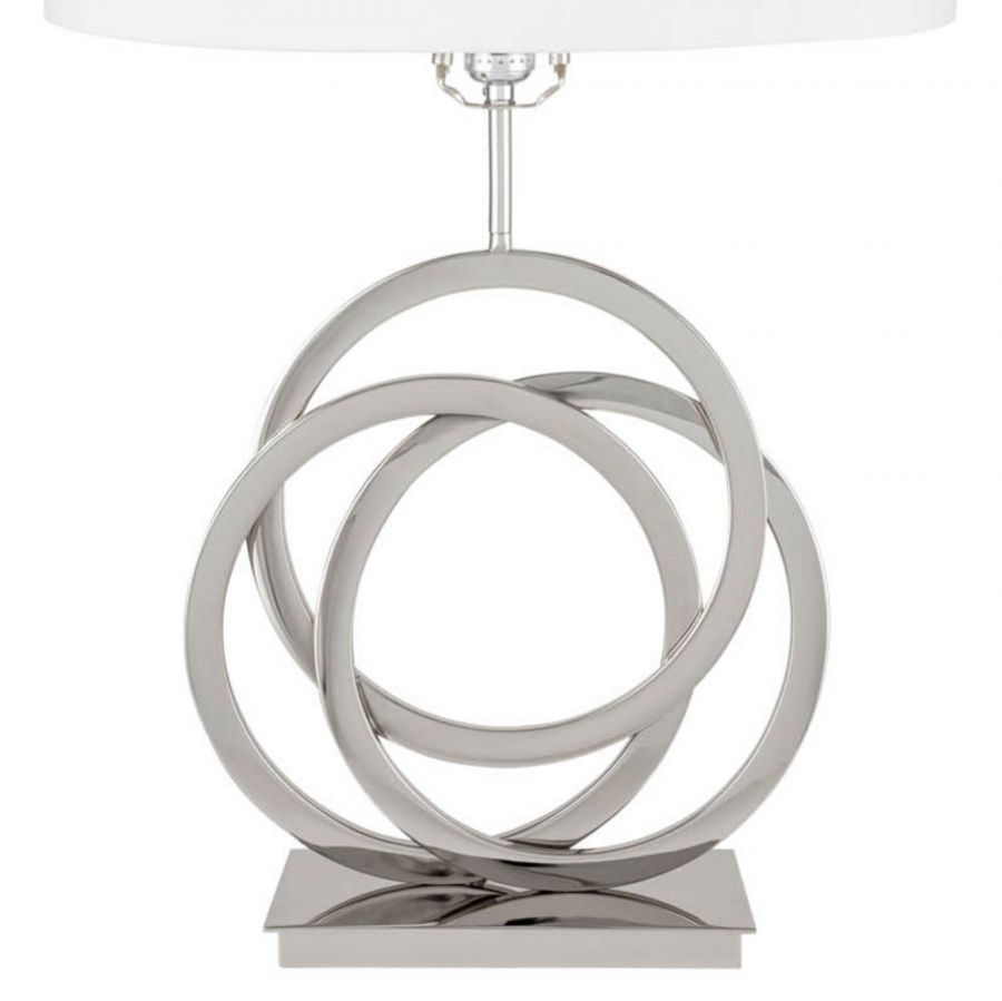 Finesse Decor Chrome Circles Table Lamp - 1 Light