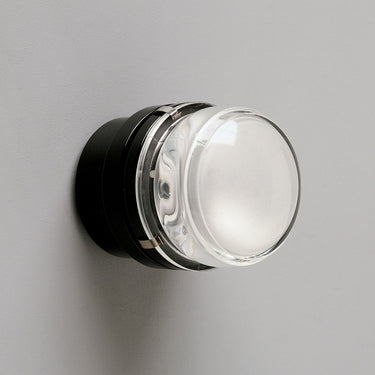 Indoor ceiling lamp Fresnel by Joe Colombo with diffused light