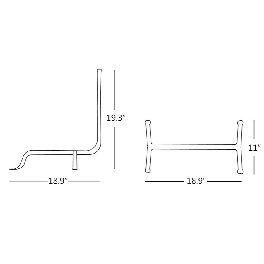 Ferro & Fuoco Andirons Pair of Conmoto - LoftModern
