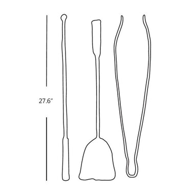 Ferro & Fuoco Fireplace Tools Set of Conmoto - LoftModern