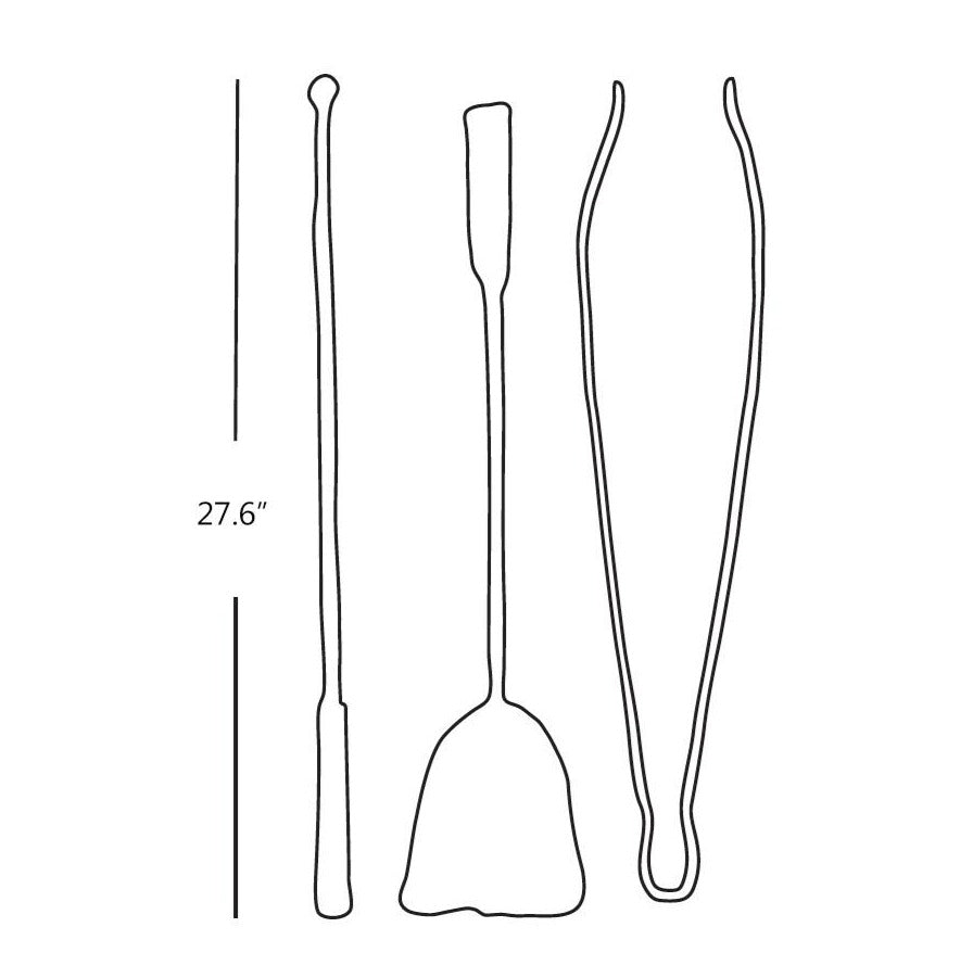 Ferro & Fuoco Fireplace Tools Set of Conmoto - LoftModern