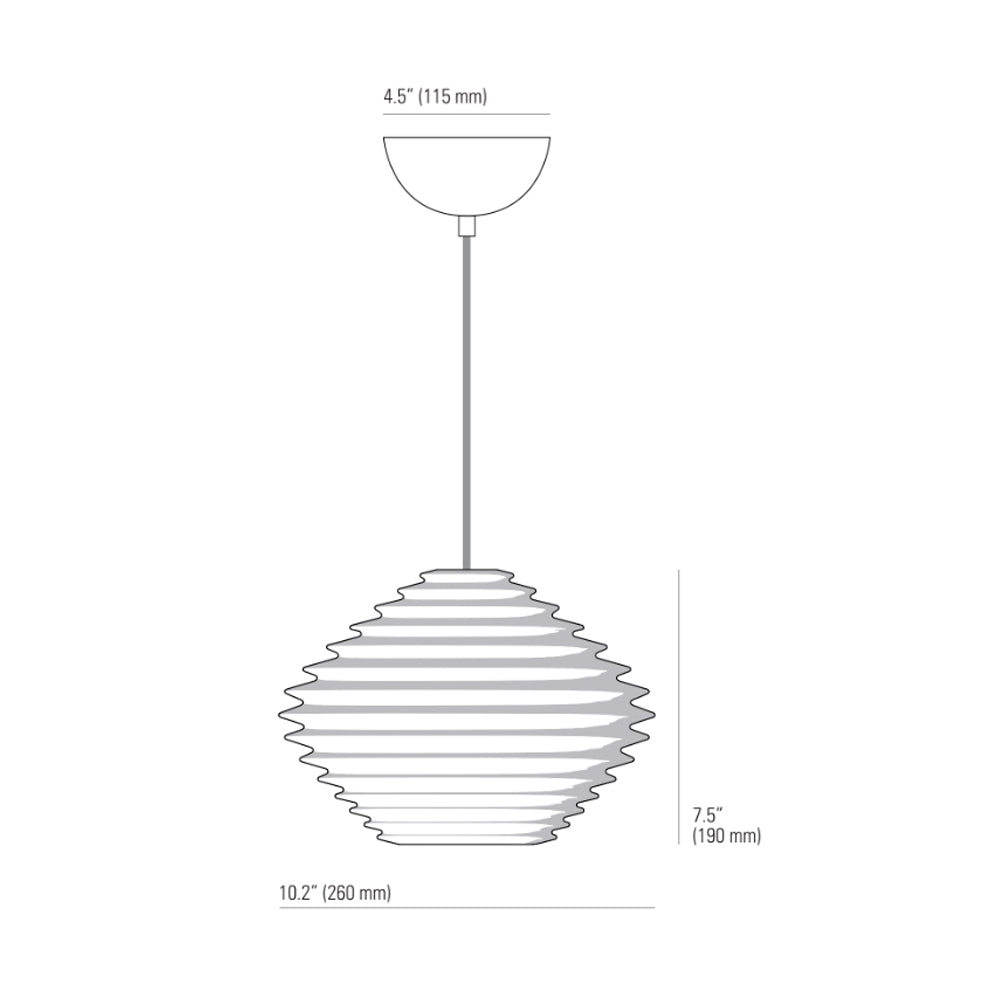 Fin Horizontal Pendant Light of Original BTC