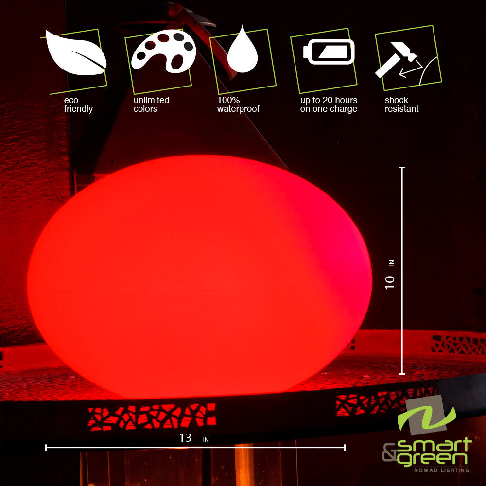 Flatball LED Cordless Lamp by Smart & Green - LoftModern