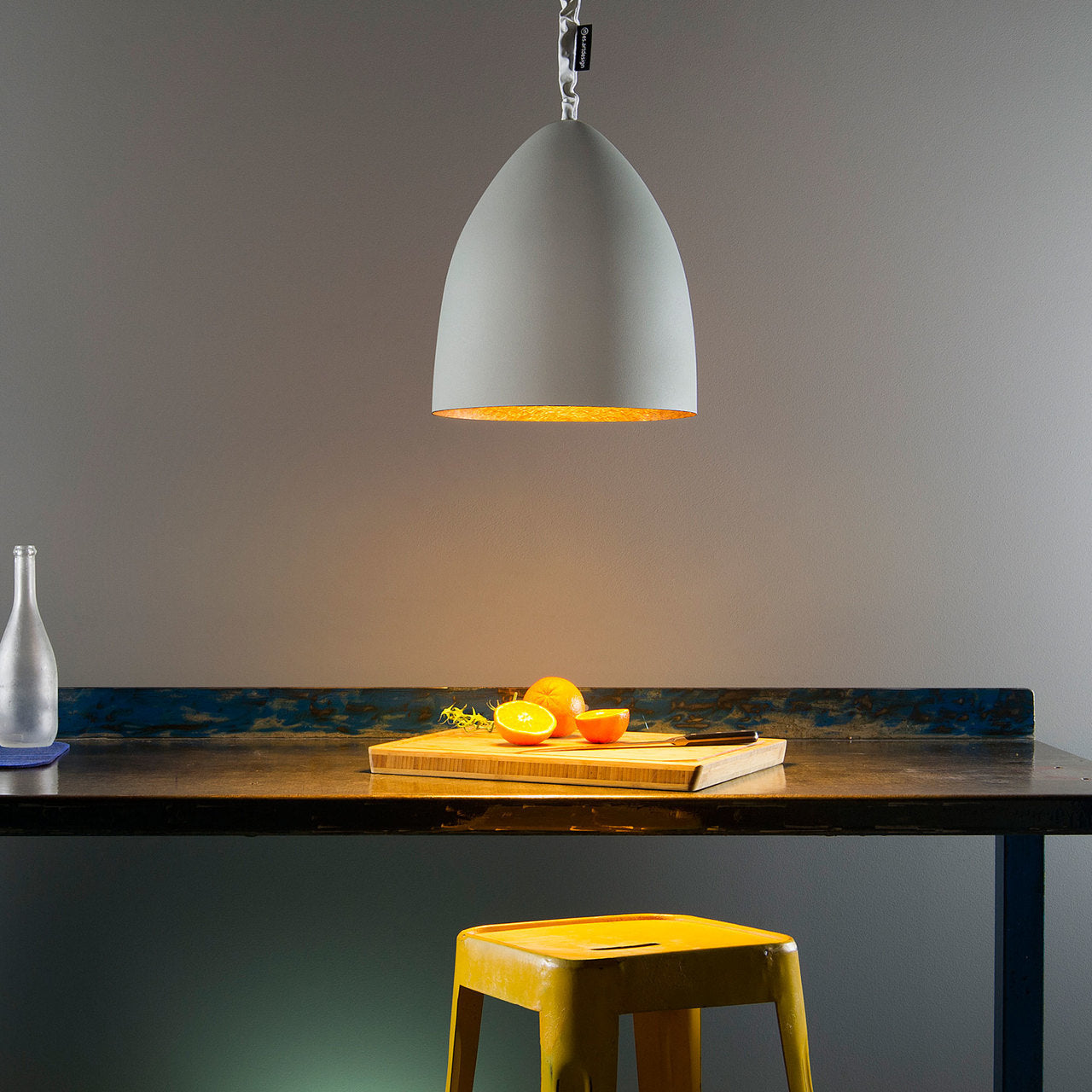 In-es.artdesign Flower S Cemento Pendant Light